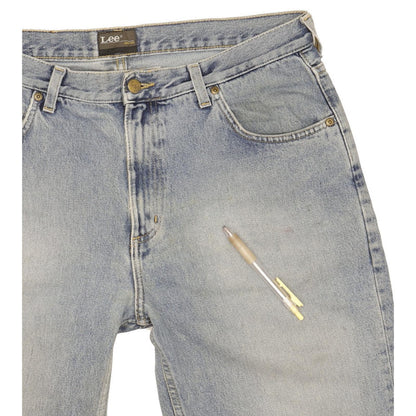 Lee Chicago Men Blue Straight Regular Jeans W36 L31
