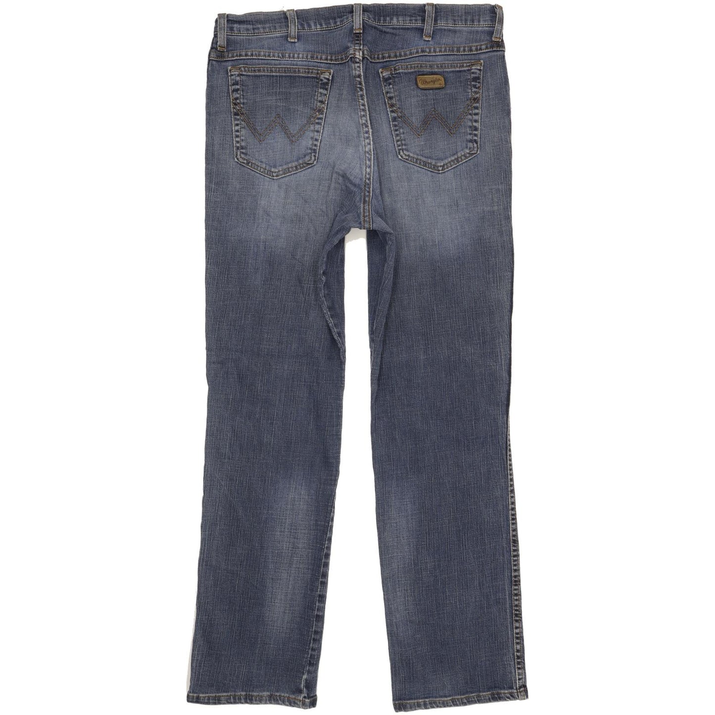 Wrangler Texas Men Blue Straight Regular Stretch Jeans W38 L32
