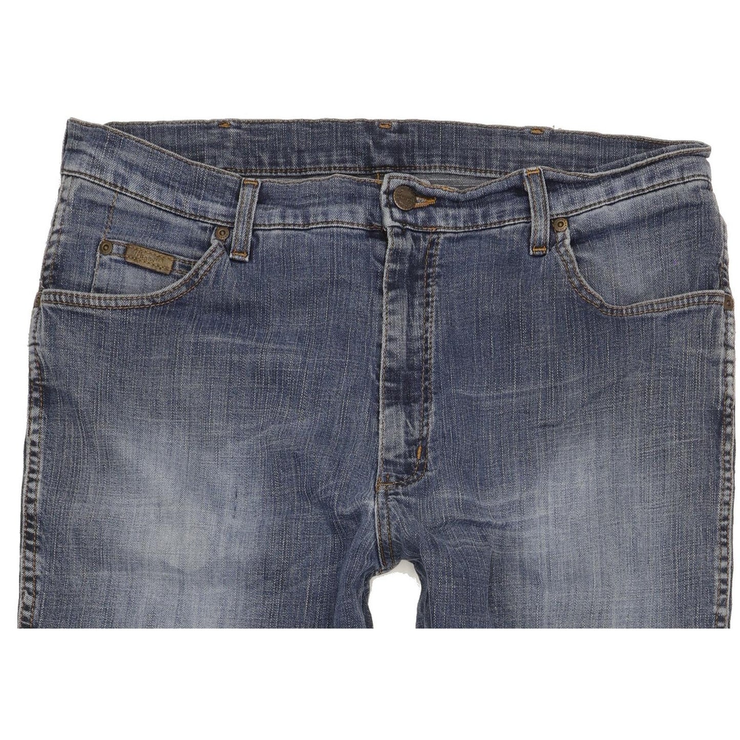 Wrangler Texas Men Blue Straight Regular Stretch Jeans W38 L32