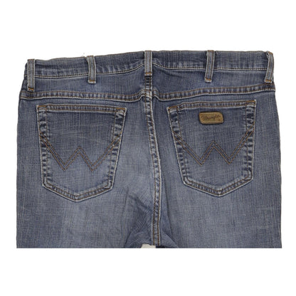Wrangler Texas Men Blue Straight Regular Stretch Jeans W38 L32