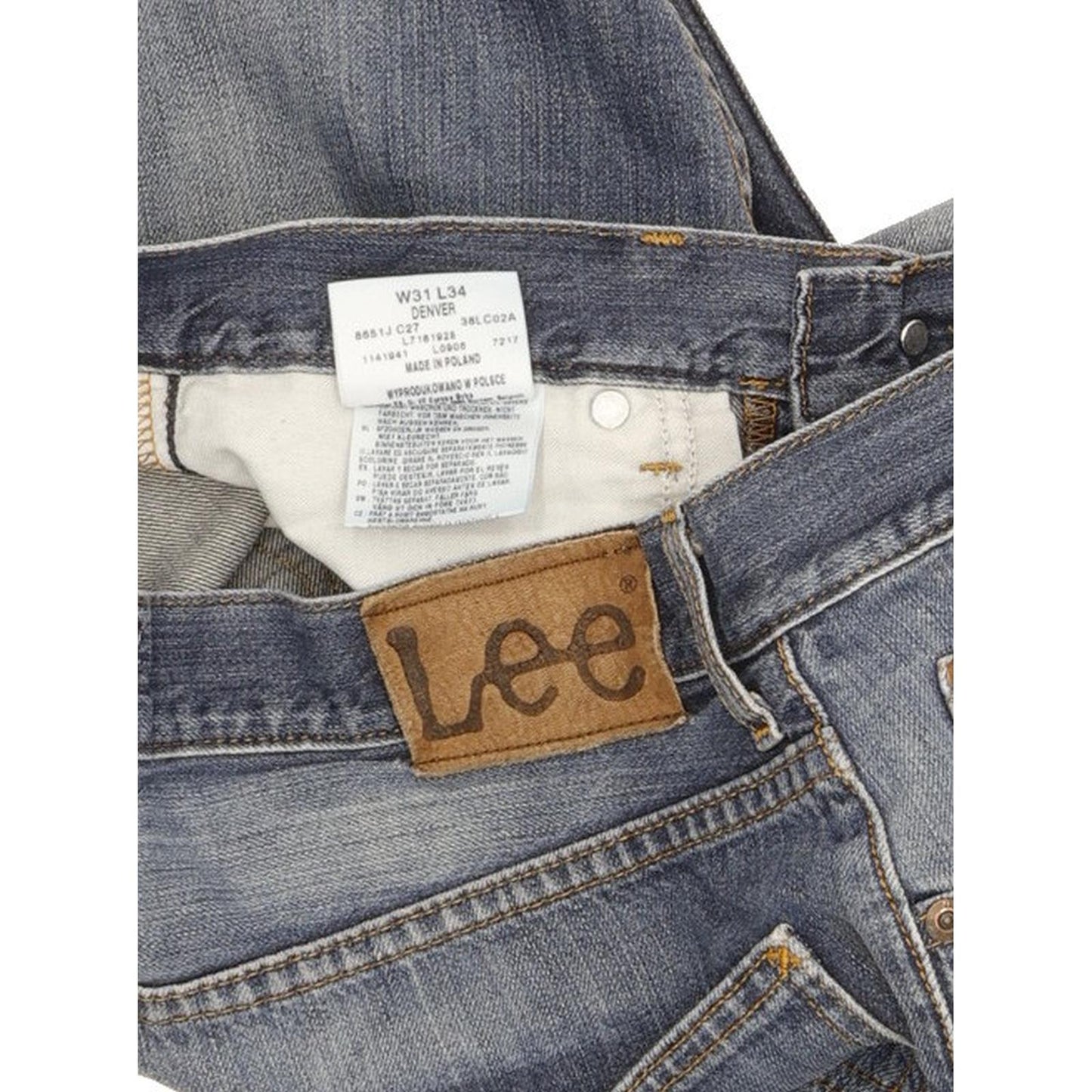 Lee Denver Men Blue Bootcut Regular Jeans W31 L34