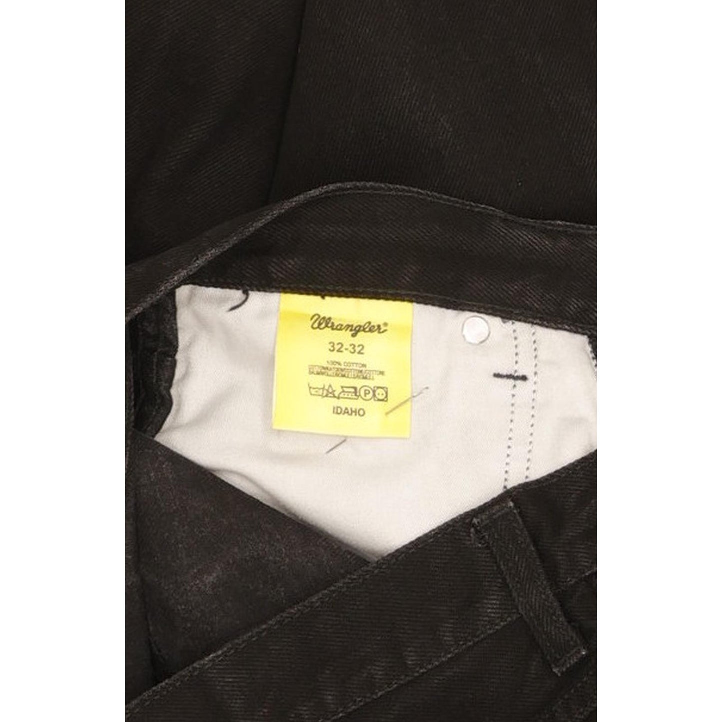 Wrangler Idaho Men Black Straight Regular Jeans W32 L32
