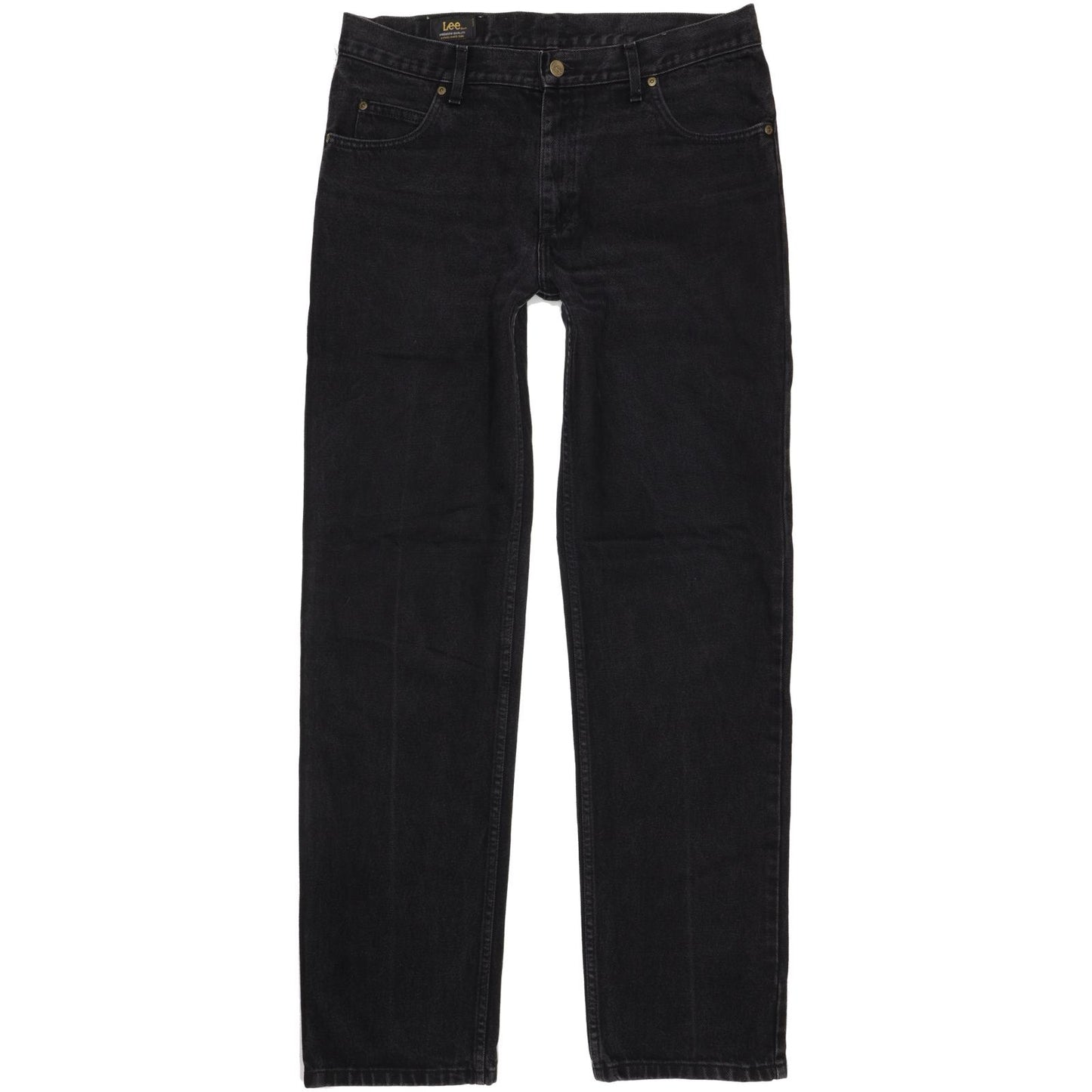 Lee Brooklyn Men Black Straight Regular Jeans W36 L35