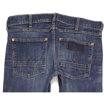 Wrangler Ace Men Blue Straight Regular Stretch Jeans W33 L30
