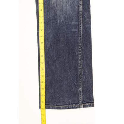 Wrangler Ace Men Blue Straight Regular Stretch Jeans W33 L30