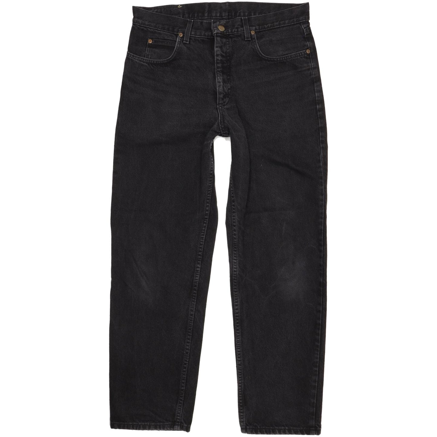 Lee Kansas Men Black Straight Regular Jeans W34 L30