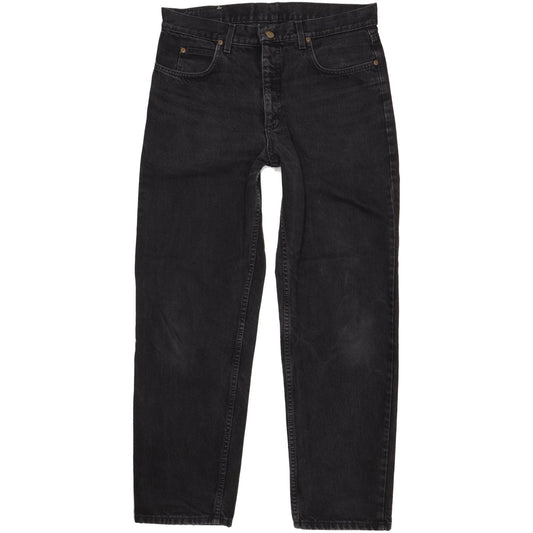 Lee Kansas Men Black Straight Regular Jeans W34 L30