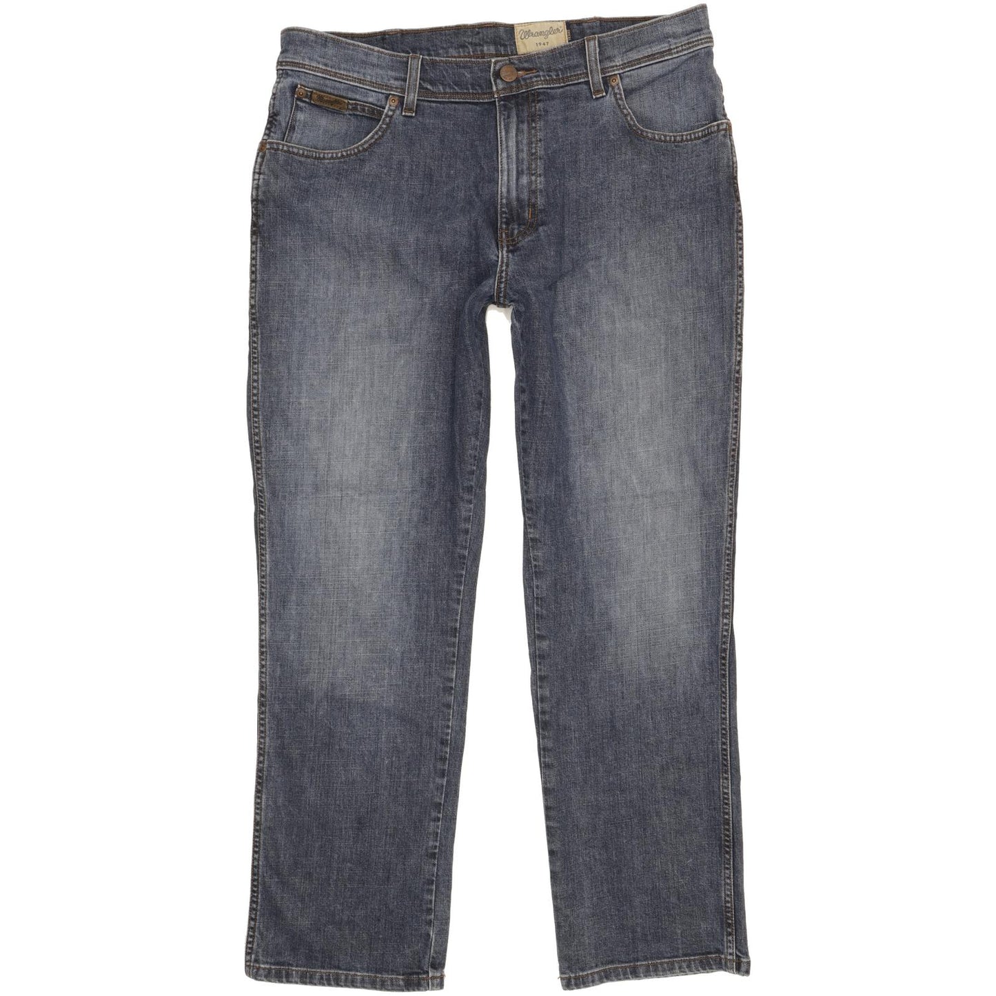 Wrangler Texas Men Blue Straight Regular Stretch Jeans W36 L29