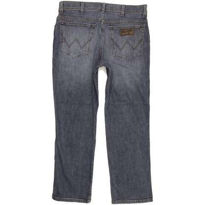 Wrangler Texas Men Blue Straight Regular Stretch Jeans W36 L29