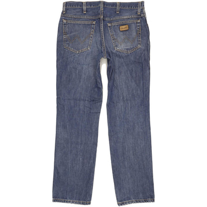 Wrangler Texas Men Blue Straight Regular Jeans W34 L32