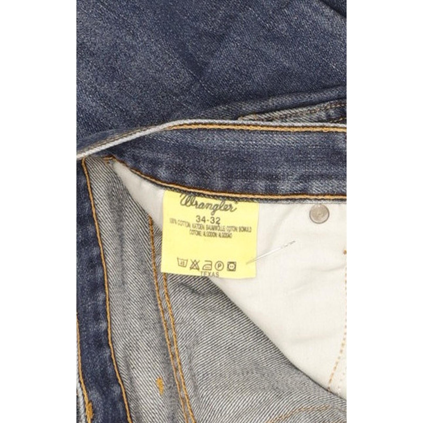 Wrangler Texas Men Blue Straight Regular Jeans W34 L32