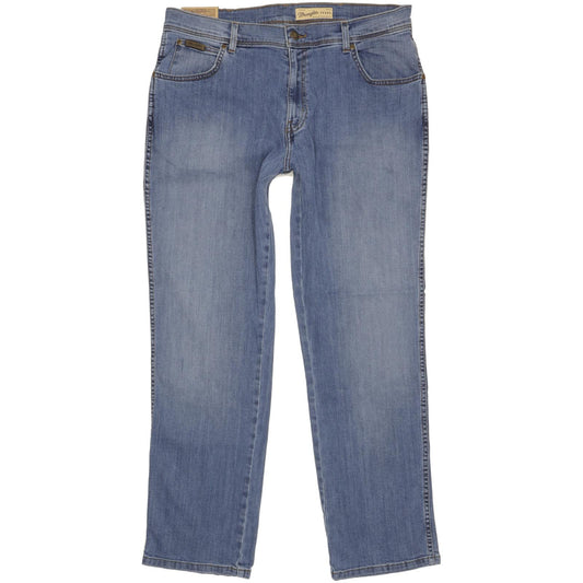 Wrangler Texas Men Blue Straight Regular Stretch Jeans W36 L30