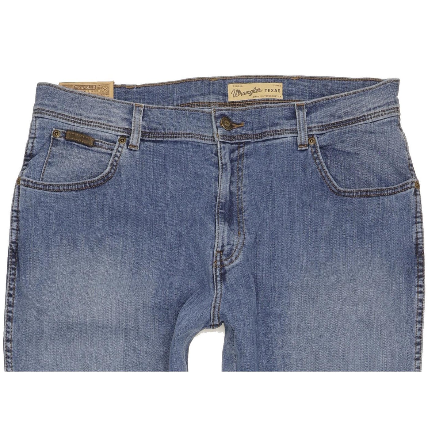 Wrangler Texas Men Blue Straight Regular Stretch Jeans W36 L30