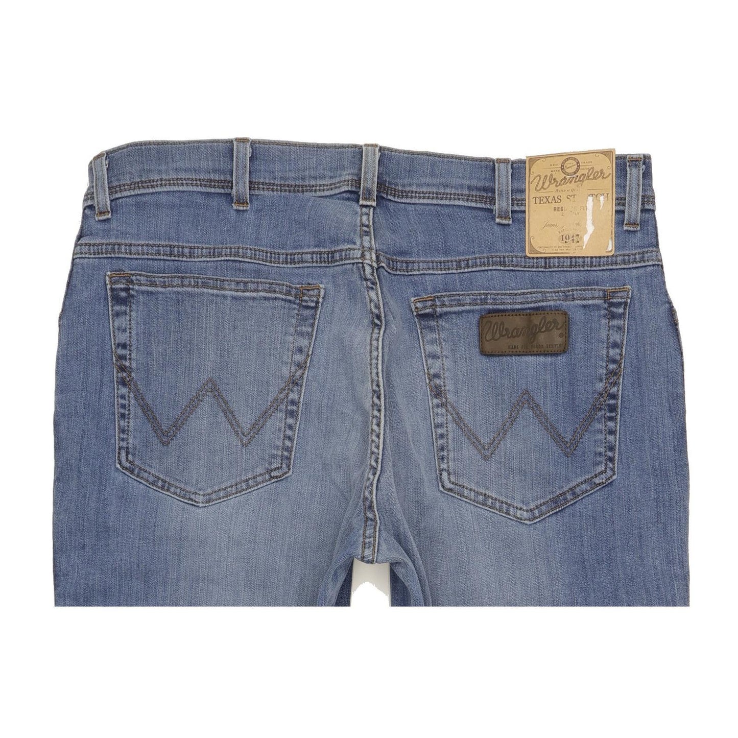Wrangler Texas Men Blue Straight Regular Stretch Jeans W36 L30