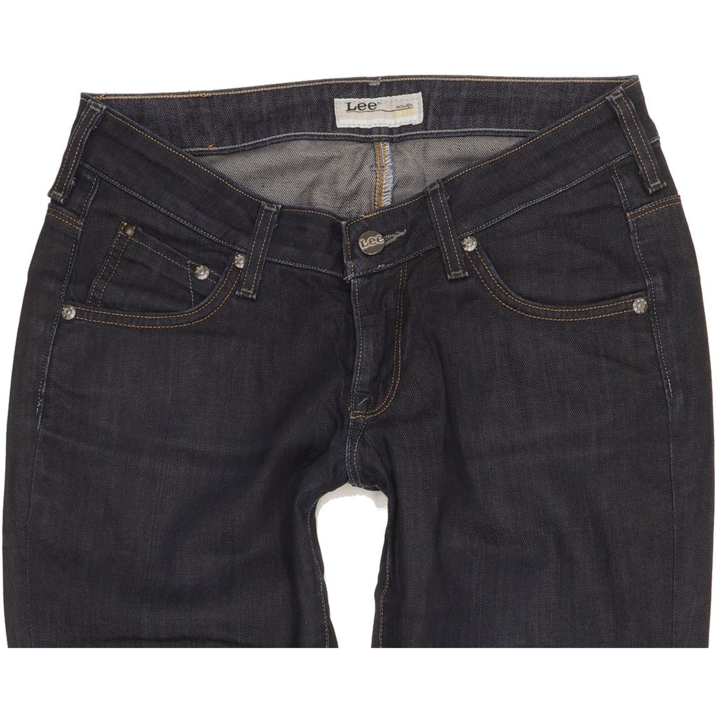 Lee Norma Women Navy Straight Slim Stretch Jeans W28 L29