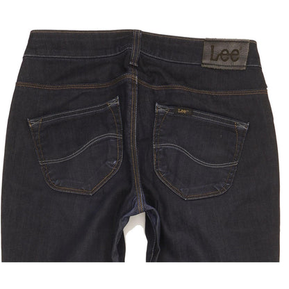 Lee Norma Women Navy Straight Slim Stretch Jeans W28 L29