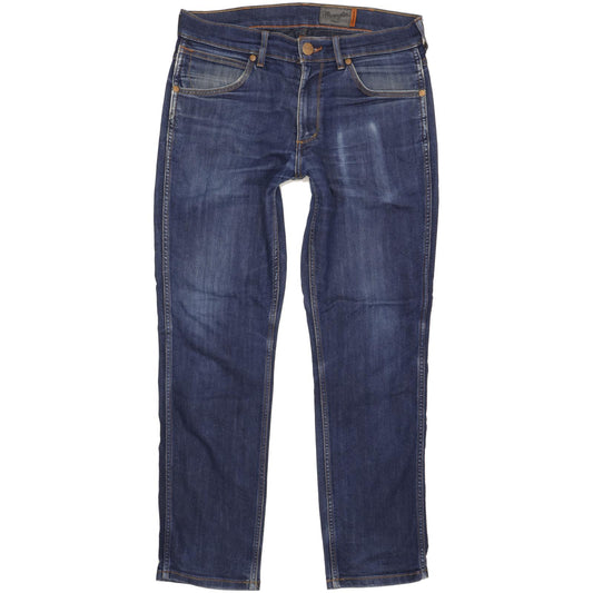 Wrangler Greensboro Men Blue Straight Regular Stretch Jeans W32 L29