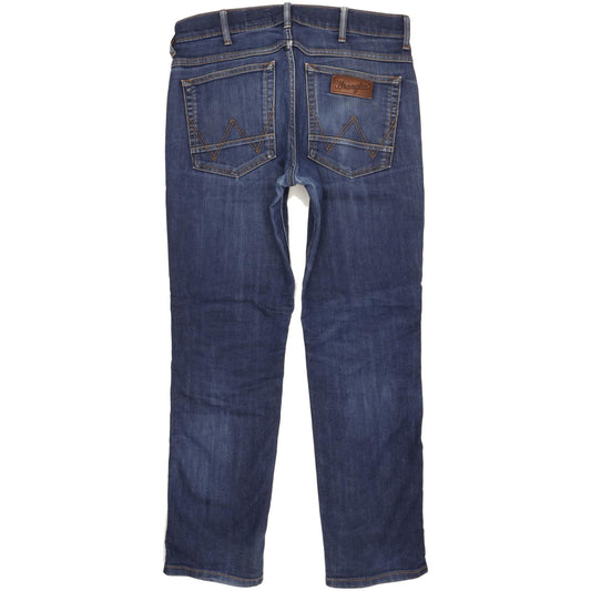 Wrangler Greensboro Men Blue Straight Regular Stretch Jeans W32 L29