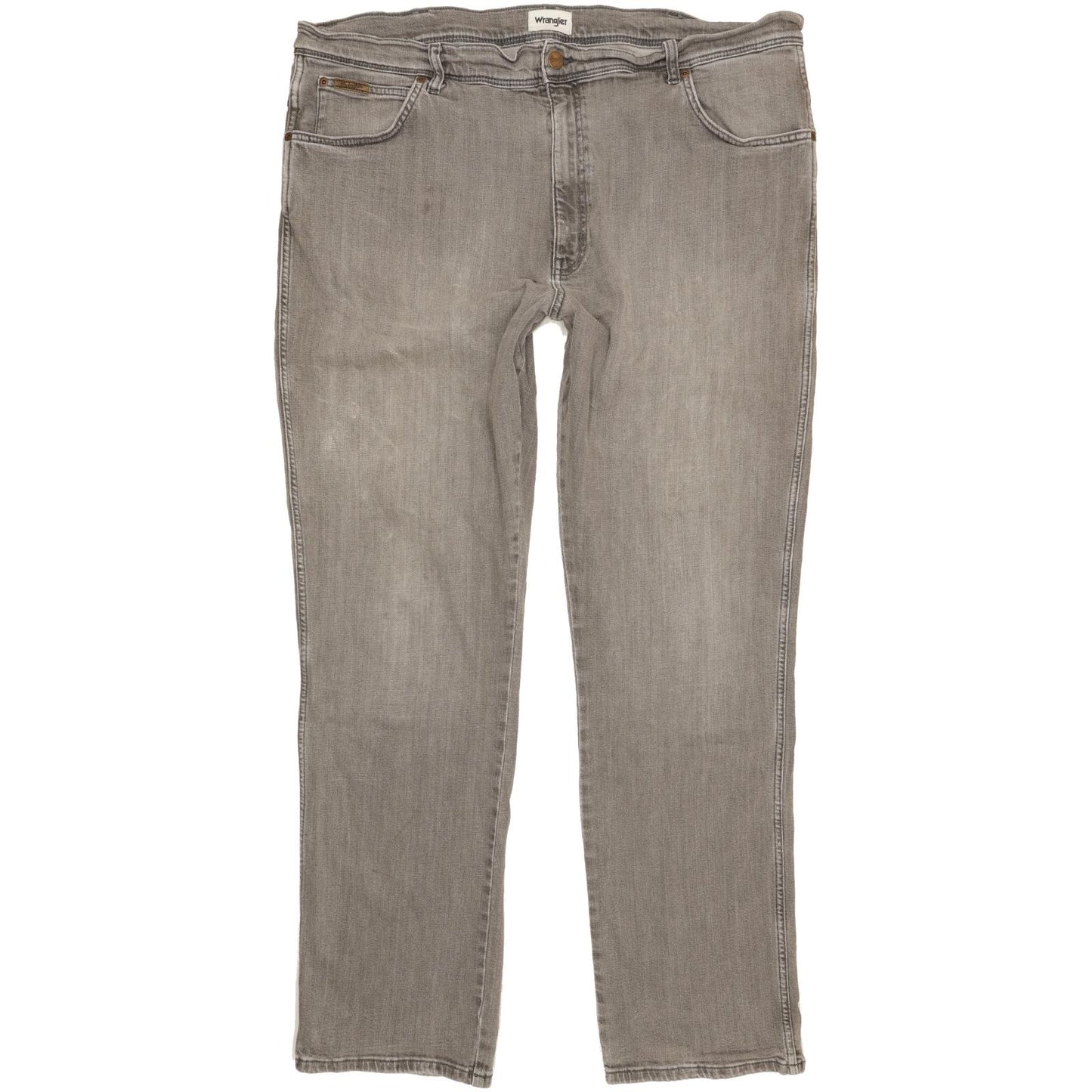 Wrangler Texas Men Grey Straight Regular Stretch Jeans W44 L34