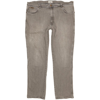 Wrangler Texas Men Grey Straight Regular Stretch Jeans W44 L34