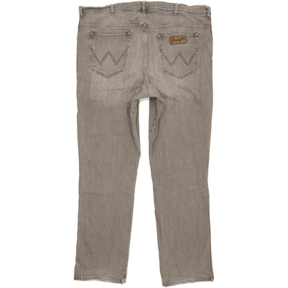 Wrangler Texas Men Grey Straight Regular Stretch Jeans W44 L34