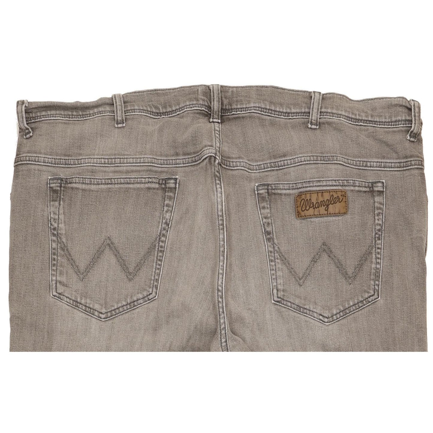 Wrangler Texas Men Grey Straight Regular Stretch Jeans W44 L34