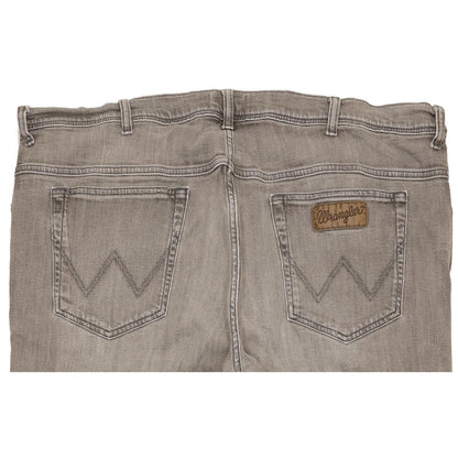 Wrangler Texas Men Grey Straight Regular Stretch Jeans W44 L34