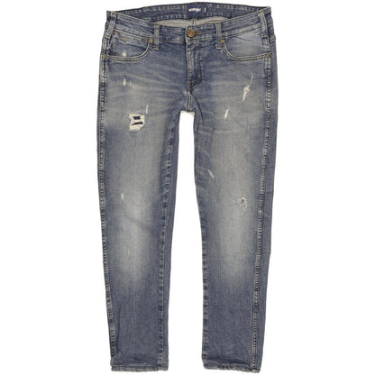 Wrangler Vegas Men Blue Tapered Regular Stretch Jeans W34 L27