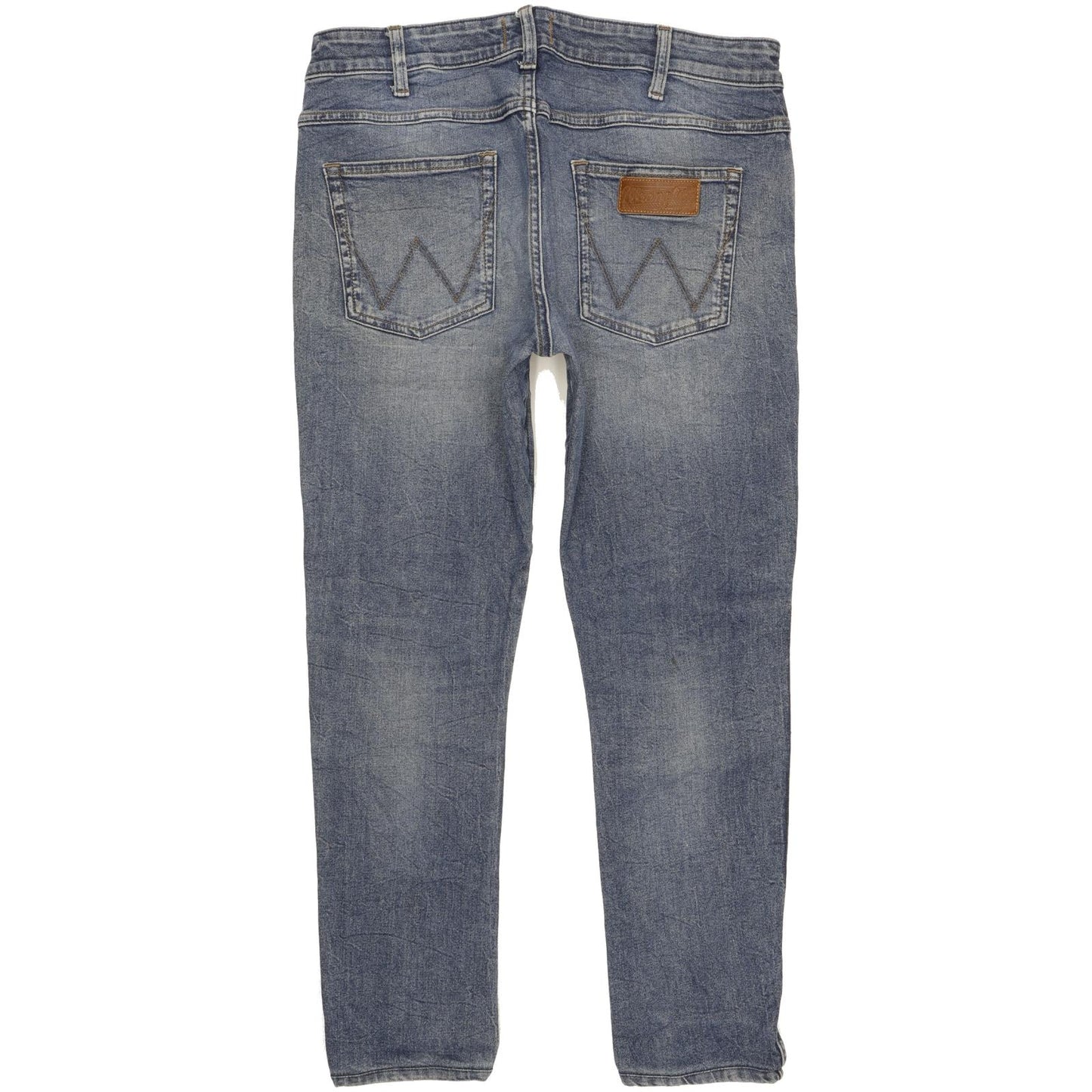 Wrangler Vegas Men Blue Tapered Regular Stretch Jeans W34 L27