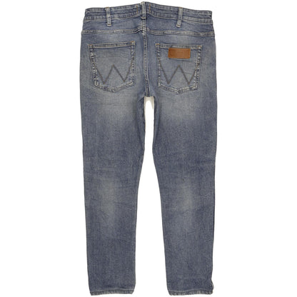 Wrangler Vegas Men Blue Tapered Regular Stretch Jeans W34 L27
