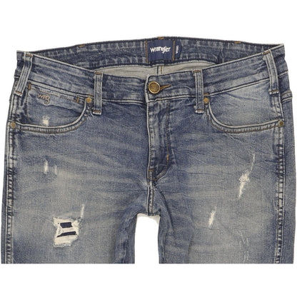 Wrangler Vegas Men Blue Tapered Regular Stretch Jeans W34 L27