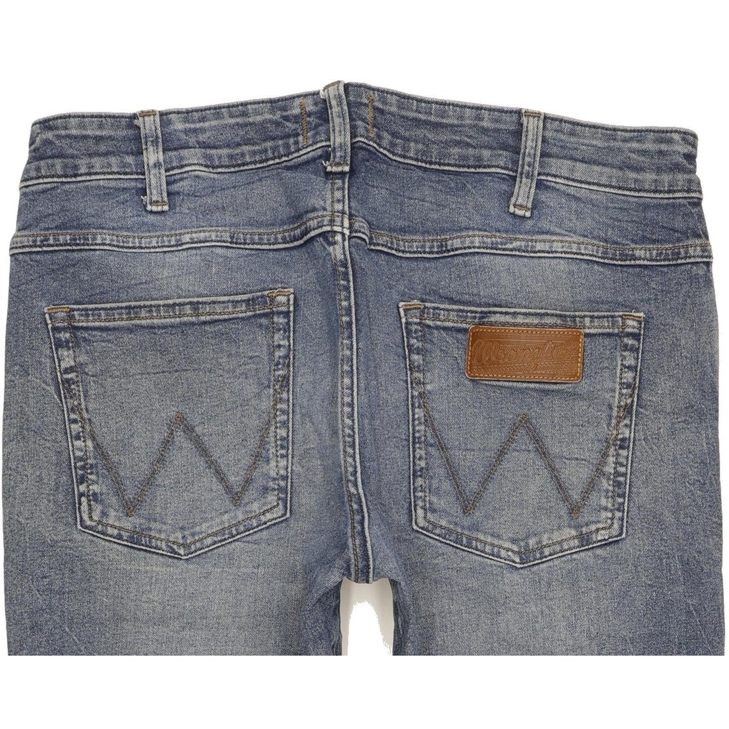 Wrangler Vegas Men Blue Tapered Regular Stretch Jeans W34 L27