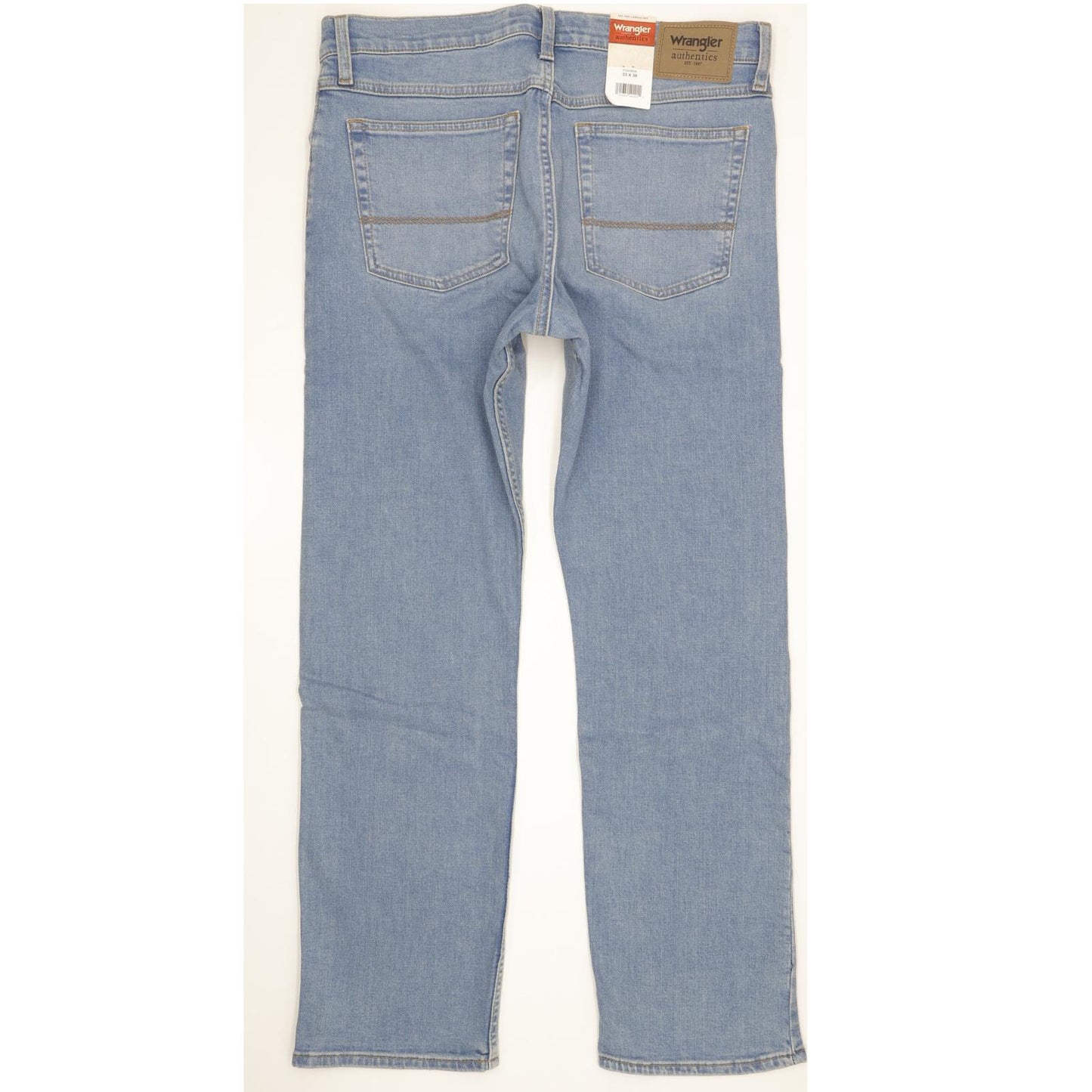 Wrangler Men Blue Straight Regular Stretch Jeans W33 L30
