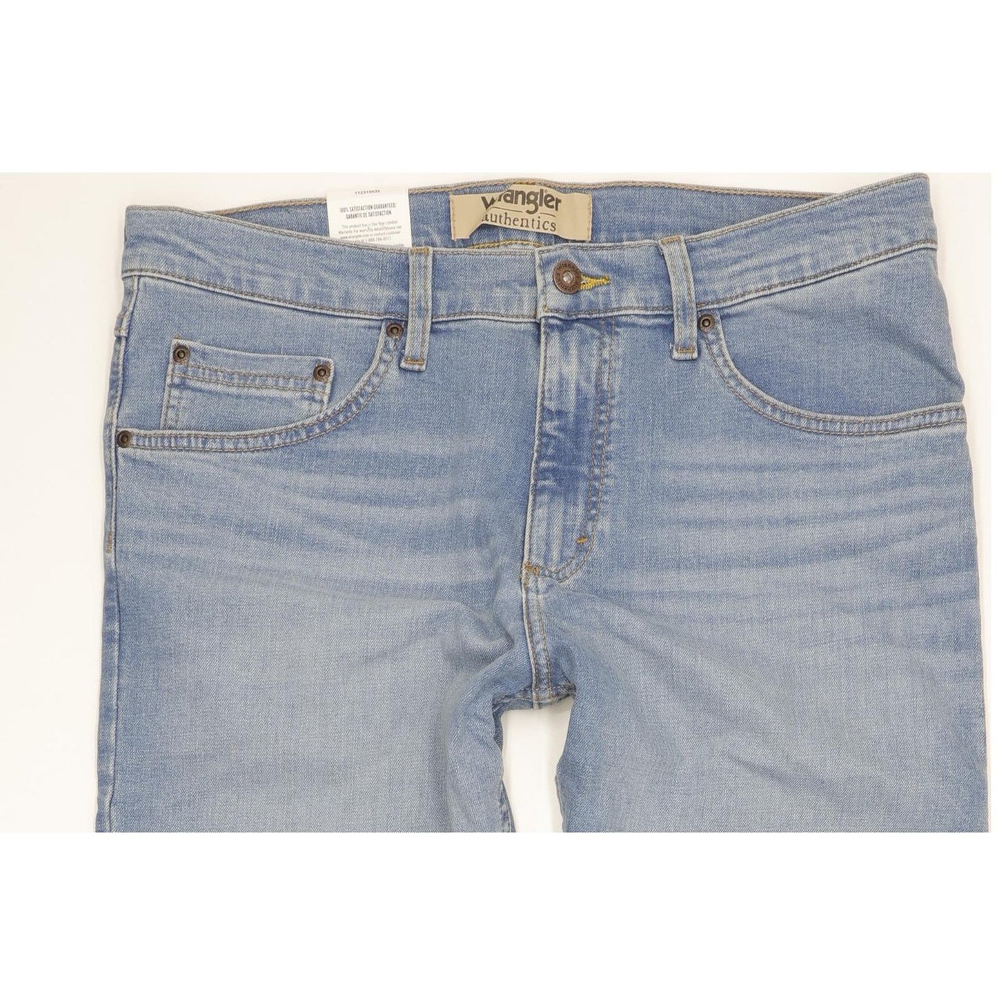Wrangler Men Blue Straight Regular Stretch Jeans W33 L30