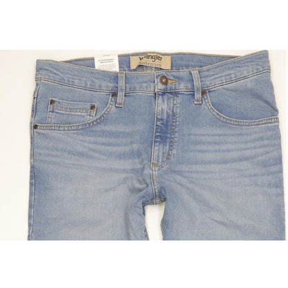 Wrangler Men Blue Straight Regular Stretch Jeans W33 L30