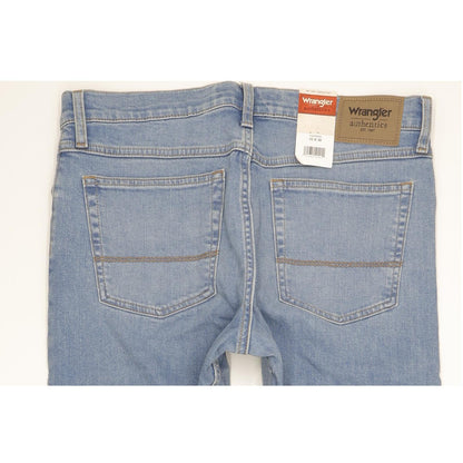 Wrangler Men Blue Straight Regular Stretch Jeans W33 L30
