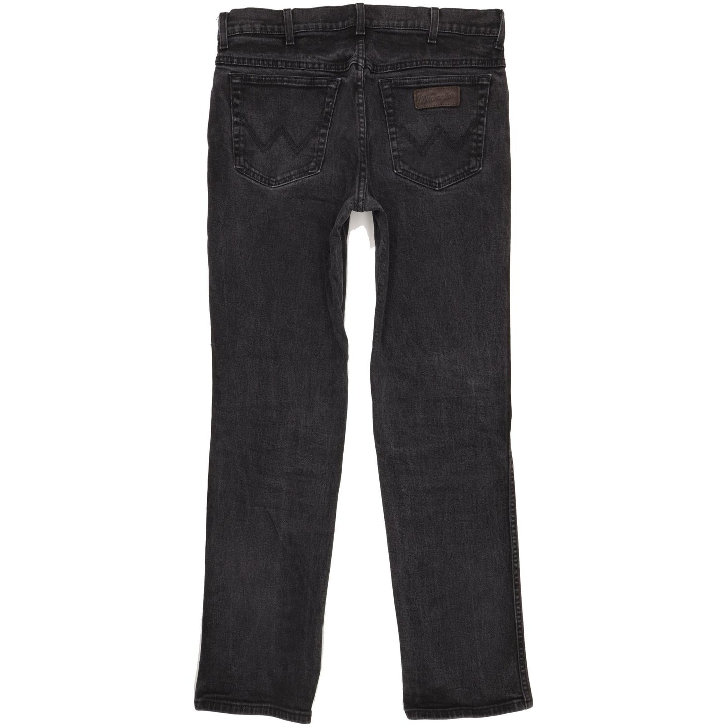 Wrangler Texas Men Black Straight Regular Stretch Jeans W36 L33