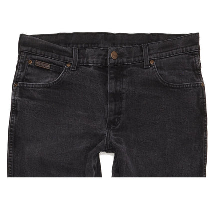 Wrangler Texas Men Black Straight Regular Stretch Jeans W36 L33