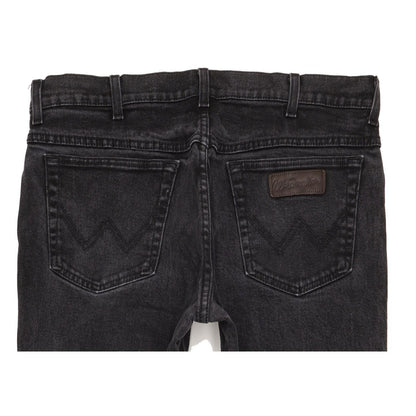 Wrangler Texas Men Black Straight Regular Stretch Jeans W36 L33