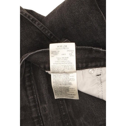 Wrangler Texas Men Black Straight Regular Stretch Jeans W36 L33
