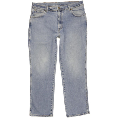Wrangler Men Blue Straight Regular Stretch Jeans W38 L29