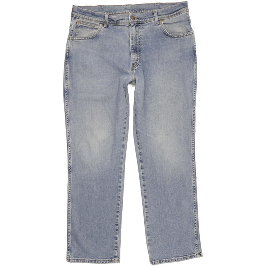 Wrangler Men Blue Straight Regular Stretch Jeans W38 L29
