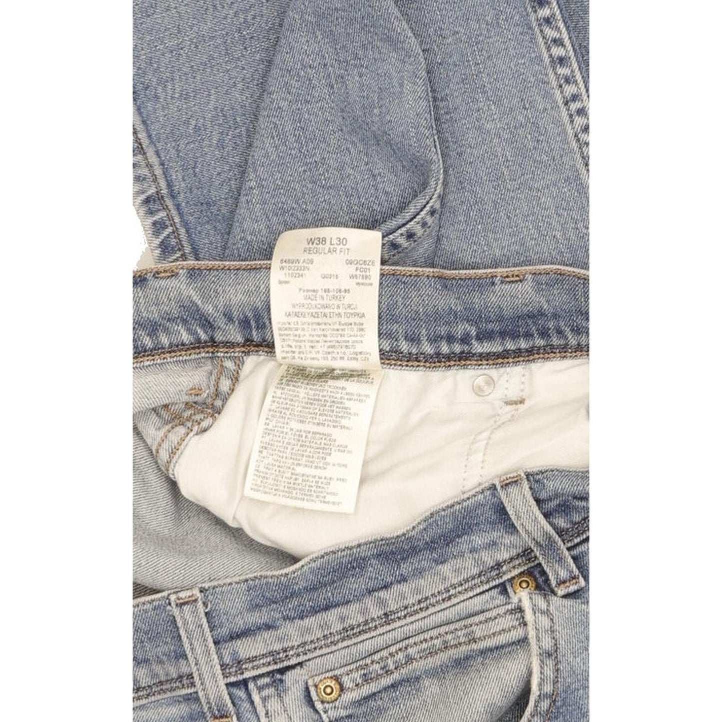 Wrangler Men Blue Straight Regular Stretch Jeans W38 L29