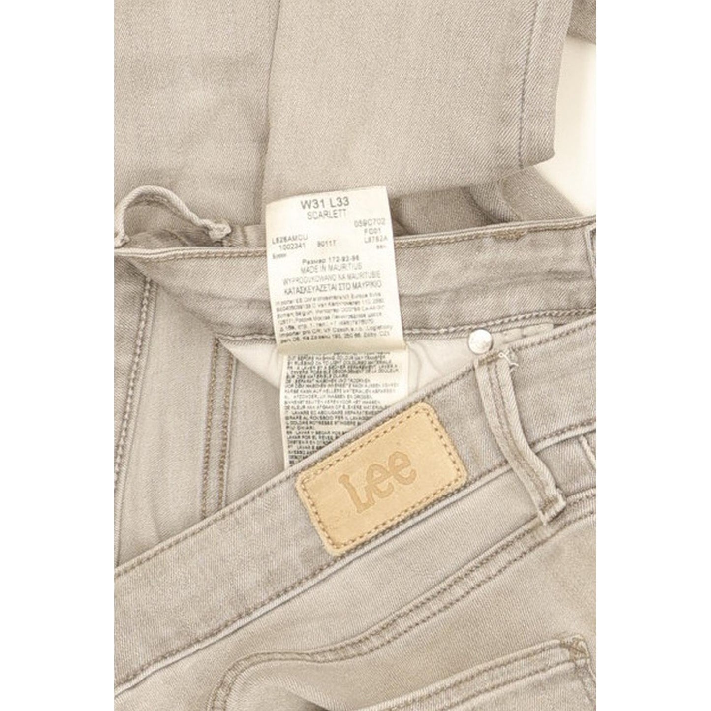 Lee Scarlett Women Grey Skinny Slim Stretch Jeans W31 L31