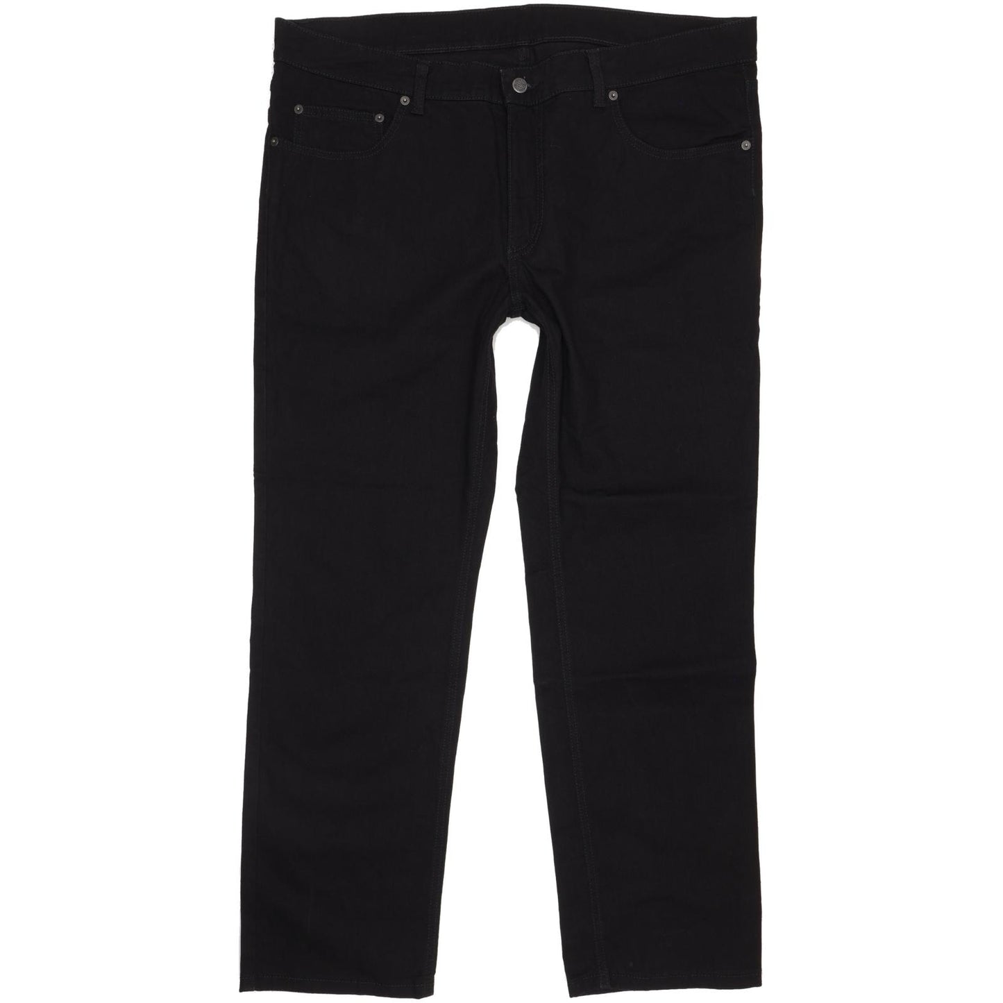 Pioneer Ron Men Black Straight Regular Stretch Jeans W42 L30