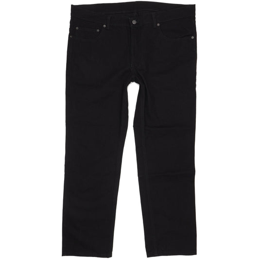Pioneer Ron Men Black Straight Regular Stretch Jeans W42 L30