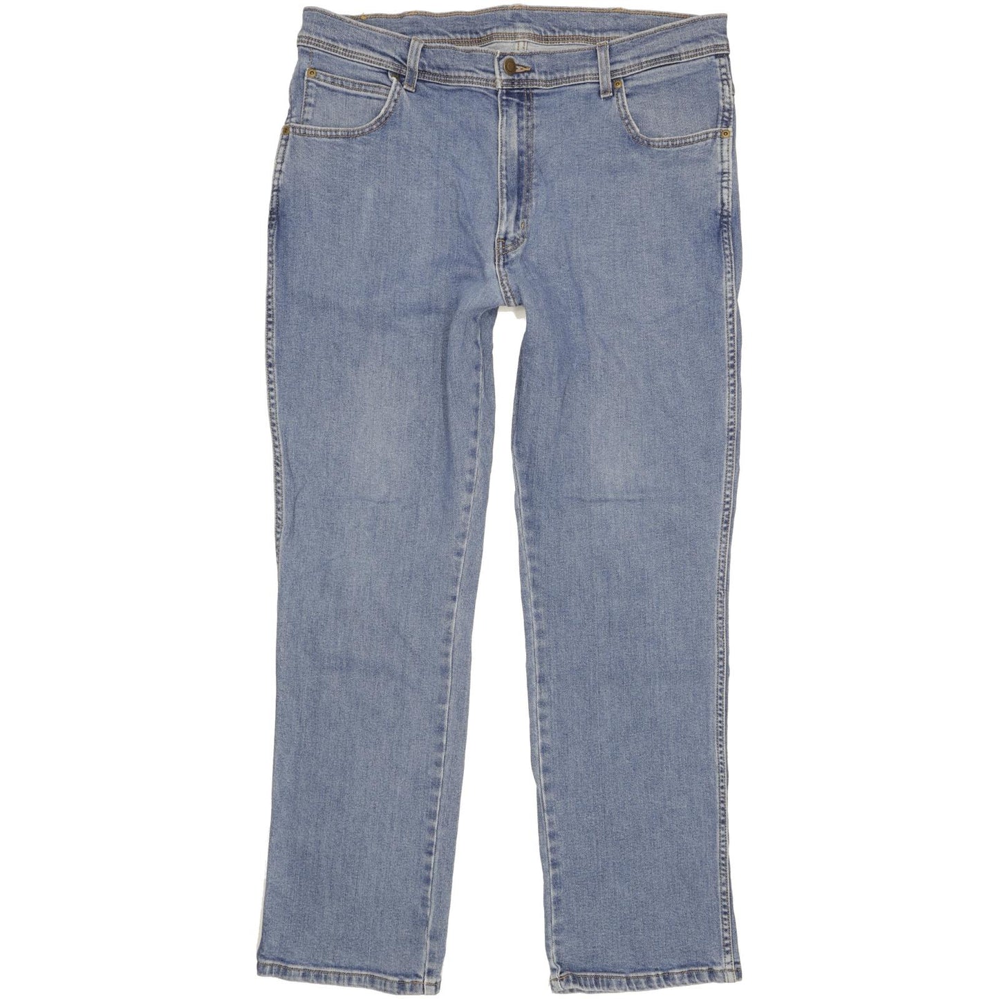 Wrangler Men Blue Straight Regular Stretch Jeans W38 L31