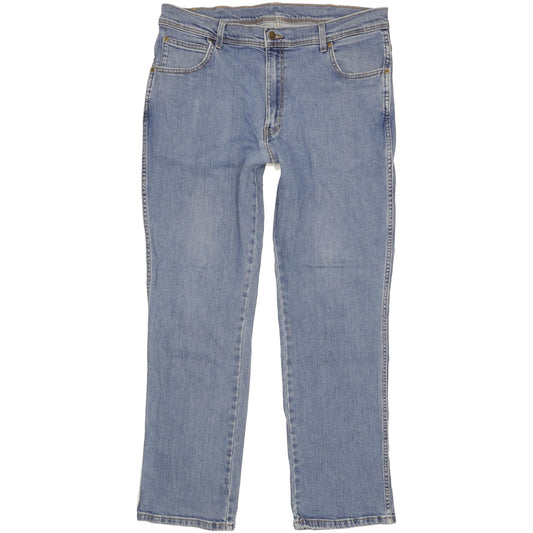 Wrangler Men Blue Straight Regular Stretch Jeans W38 L31