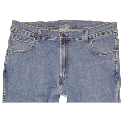 Wrangler Men Blue Straight Regular Stretch Jeans W38 L31