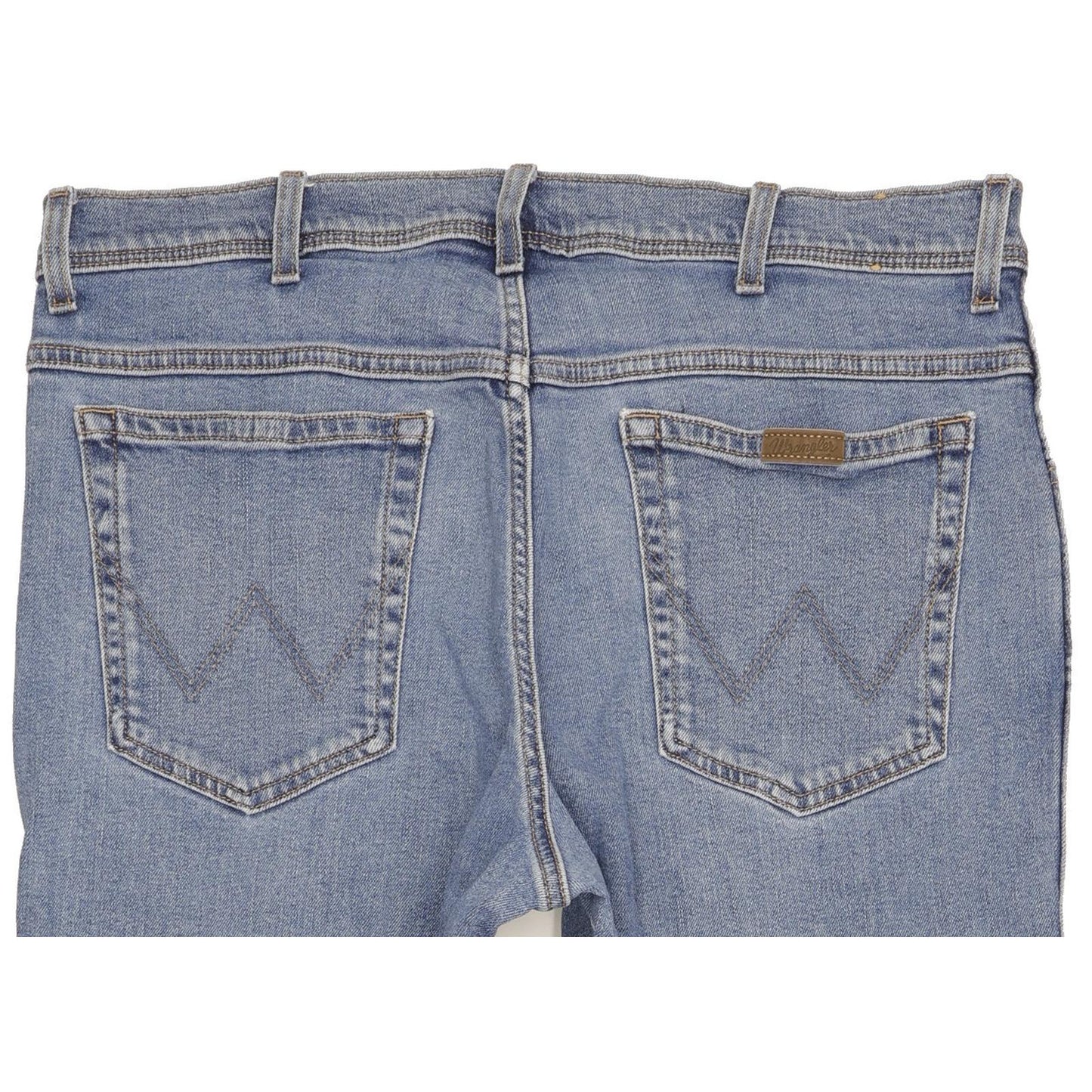 Wrangler Men Blue Straight Regular Stretch Jeans W38 L31